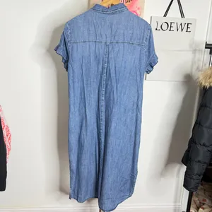 Billy T Rodeo Chambray Dress‎ Blue Size L thumbnail 6