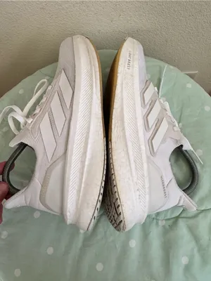Adidas Ultraboost 5 shoes in a "Triple White" colorway Size 8 thumbnail 2
