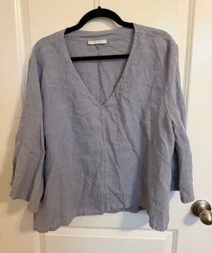 Bryn Walker 100% Linen Blouse Large thumbnail 1