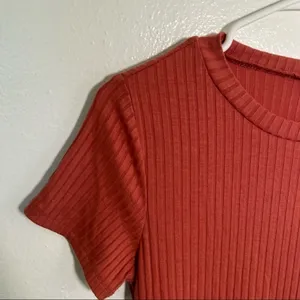 Lily Rose Women's Size Small T-Shirt‎ Dress Crewneck Short Sleeve Ribbed Tiered thumbnail 6