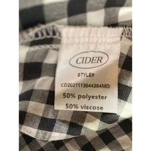 Cider Women's Size Large Eyelet Embroidered Mini Dress White Black Zip Up NWT thumbnail 6