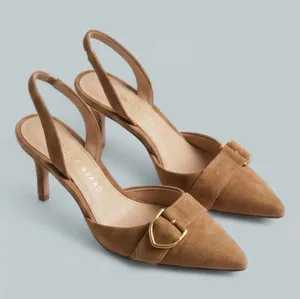 Veronica Beard Loralyn Pumps in Chestnut thumbnail 1