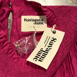 NWT Savanna Jane Top Boho Peasant Embroidered Floral Flowy Western Cottagecore L thumbnail 4