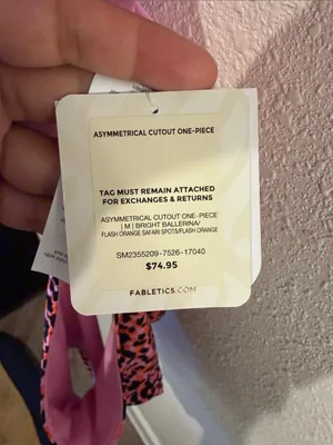 Fabletics NWT Asymmetrical Cutout Shaping One-Piece Swimsuit thumbnail 2