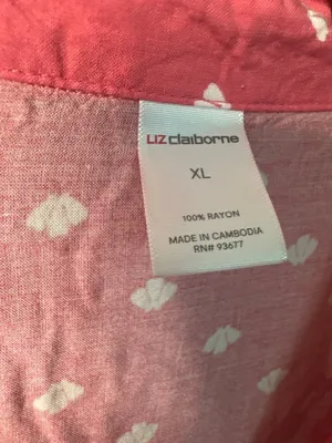 Liz Claiborne Women’s XL Pajama Set Pink Coquette Fairycore Lounge Shorts Set thumbnail 3