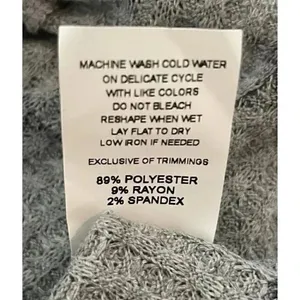 Antistar Grey Star Printed Waffle Knit Cropped Top Boho Hippie Top Blouse thumbnail 6