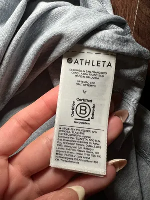 Athleta Uptempo Top Grey Size Medium thumbnail 6