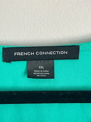 FRENCH CONNECTION Teal Puff-Sleeve Maxi Dress Sz XXL thumbnail 8