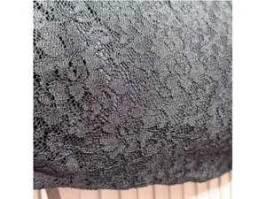 Black sheer lace dress 3/4 sleeves cocktail wedding guest homecoming whimsigoth thumbnail 10