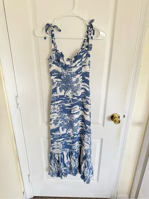 Reformation Nikita Midi Dress in Toscana Print thumbnail 4
