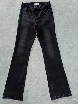 BKE Parker Jeans Womens Black Denim High Rise Bootcut Stretch Dark Wash Sz 28 thumbnail 1