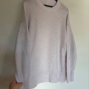 Aerie Womens Oversized Crew Neck‎ Sweater Light Purple Marled Knit Size S thumbnail 2