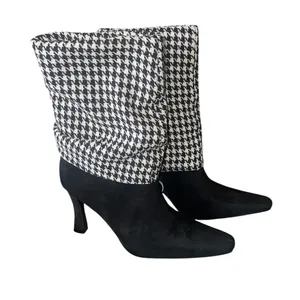NEW NEW YORK & COMPANY Kalissa Tall Convertible Stiletto Boot Houndstooth 7 thumbnail 13