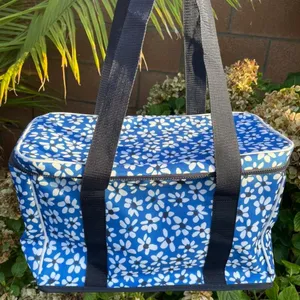 Kate Spade Blue And White Floral Cooler Tote Bag thumbnail 1