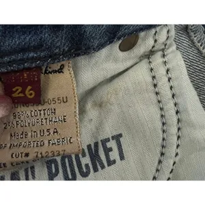 7 For All Mankind‎ A Pocket Jeans Womens Size 26 Light Wash Rhinestone Flare Y2K thumbnail 11