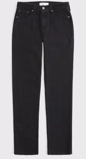 NWT Abercrombie & Fitch straight leg jeans, size 26 long thumbnail 1