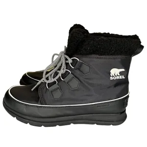 SOREL Explorer Carnival Boots Black/Sea Salt Women’s Size‎ 10 thumbnail 2
