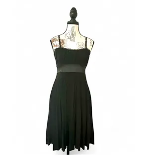 Taboo Vintage Y2K Babydoll Style Black Dress Women’s Medium Spaghetti Strap Lace thumbnail 3