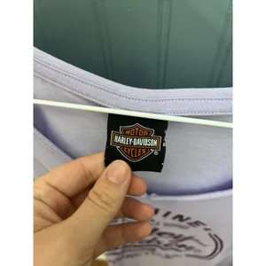 Genuine Harley Davidson Fort‎ Bragg Fayetteville NC Purple V-Neck Tee L thumbnail 2