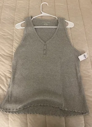 American Eagle Gray Tank Top thumbnail 1