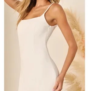 NEW Lulus Luxe Bridal Blessed Romance White Sleeveless Button Back Mermaid Dress thumbnail 3