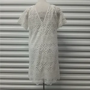 Madewell Embroidered Lace Dress Size 6 White Bridal Shower Wedding Party Fairy thumbnail 4
