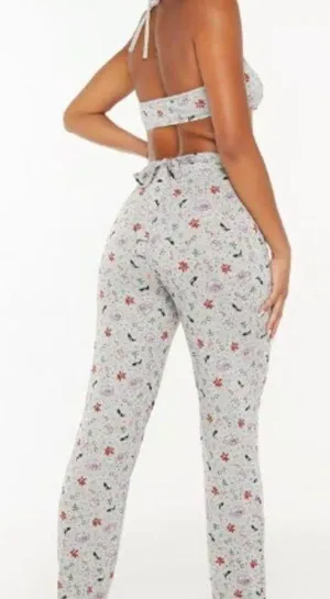 Savage X Fenty ‘Tis The Savage Holiday Print Back Tie Pants size 3X NWT thumbnail 1
