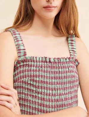 Free People Casi Gingham Jumpsuit thumbnail 3