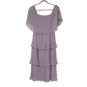Lulus Gala Ready Lavender Off-the-Shoulder‎ Ruffle Midi Dress Size M thumbnail 2