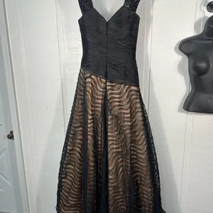 Jovani Black Sleeveless Beaded Formal Dress Size 8 EUC thumbnail 8