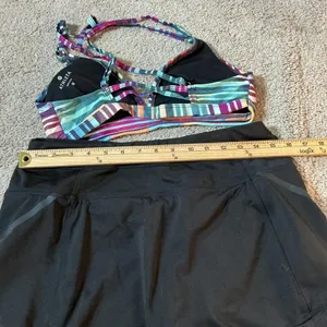 Athleta Womens‎ M Black Skort and Bikini Top 2 Piece Set thumbnail 5