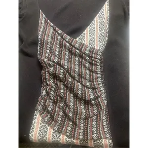 Anthropologie sweater by Free People deep v-neck with puff sleeve Medium thumbnail 3