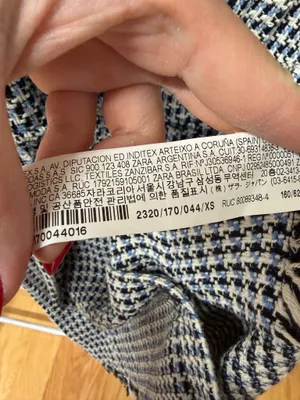 Zara Houndstooth Tweed Pinafore Mini Dress thumbnail 5