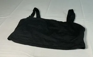 OFFLINE by Aerie Real Me Recharge Sports Bra Black Ribbed Adjustable Straps M thumbnail 1