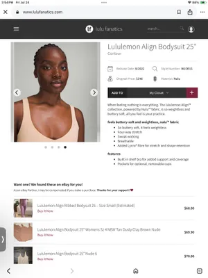 Lululemon Align Bodysuit 25” Sz 6 thumbnail 3
