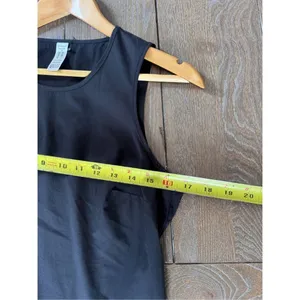 Spanx Pleated Hem Tank Top Women Black‎ XS (T1) thumbnail 6
