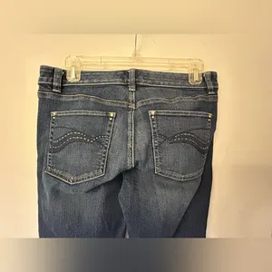 White House Black Market Women's Dark Blue Capri Jeans SZ 8 thumbnail 7