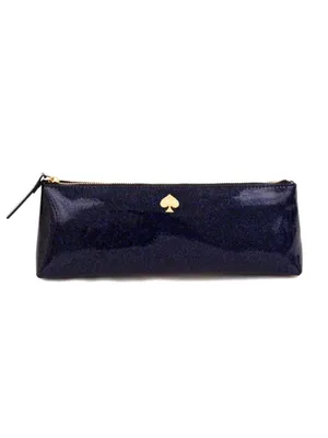 Kate Spade Glitter Bug Mattie Cosmetic Bag Navy Blue Sparkle NWT thumbnail 10