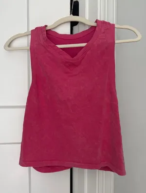 Free people pink movement sleeveless muscle tee thumbnail 1