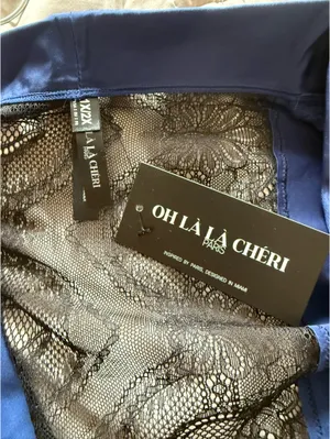 OH La la Cheri Saskia Satin And Luce Robe thumbnail 6