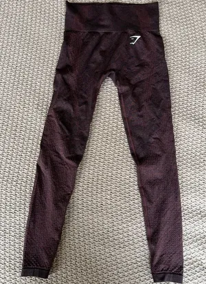 Gymshark Red / Burgundy Leggings  thumbnail 1