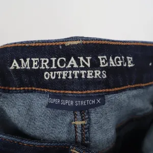 American Eagle Jeans Womens 6 Super Super Stretch X Dark Blue Skinny Excellent thumbnail 2