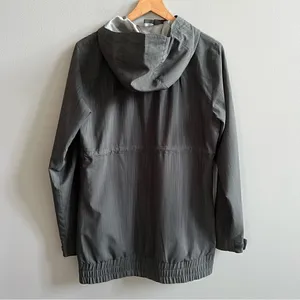 Burton Dryride Softshell Jacket Charcoal Grey Zip Rain Coat Cinched Waist Medium thumbnail 4
