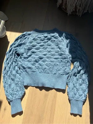 Spell blue bonfire sweater organic cotton knit top thumbnail 6