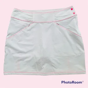 Antigua Skort Golf White Pink Size 8 thumbnail 2