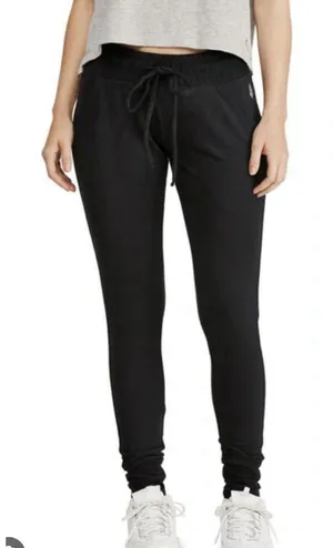 Free People Movement Sunny Skinny Sweatpant Jogger Black Womens Medium thumbnail 1