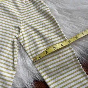 Anthropologie Ella Mara Yellow Striped Top Peplum Ruffles thumbnail 7