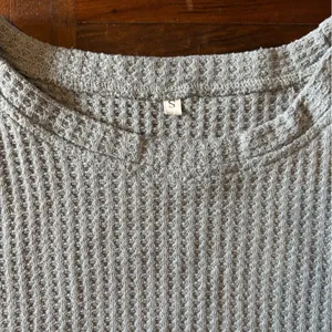 Women's Gray Waffle Knit Two-Piece Loungewear Shorts Set Size Small thumbnail 5