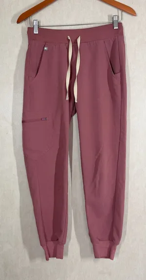 Figs Women’s Zamora Jogger Scrub Pants Pull On in Mauve Pink XSP thumbnail 1