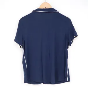 Stars Above Navy Blue Beautifully Soft Pajama Set Short Sleeve Shorts Medium thumbnail 4